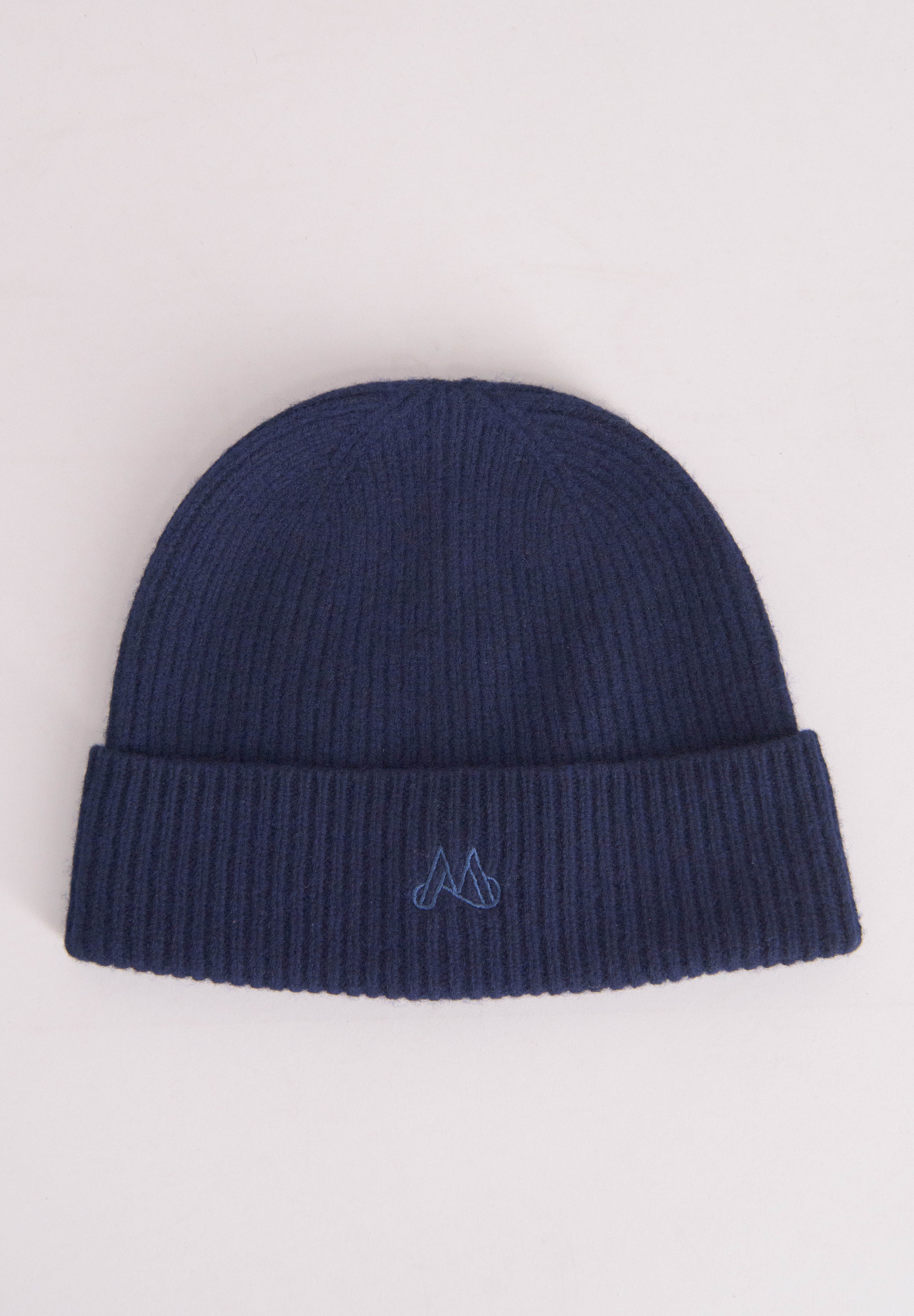 MAGGIORE 100% Merino Wool Beanie Dark Navy - MAGGIORE