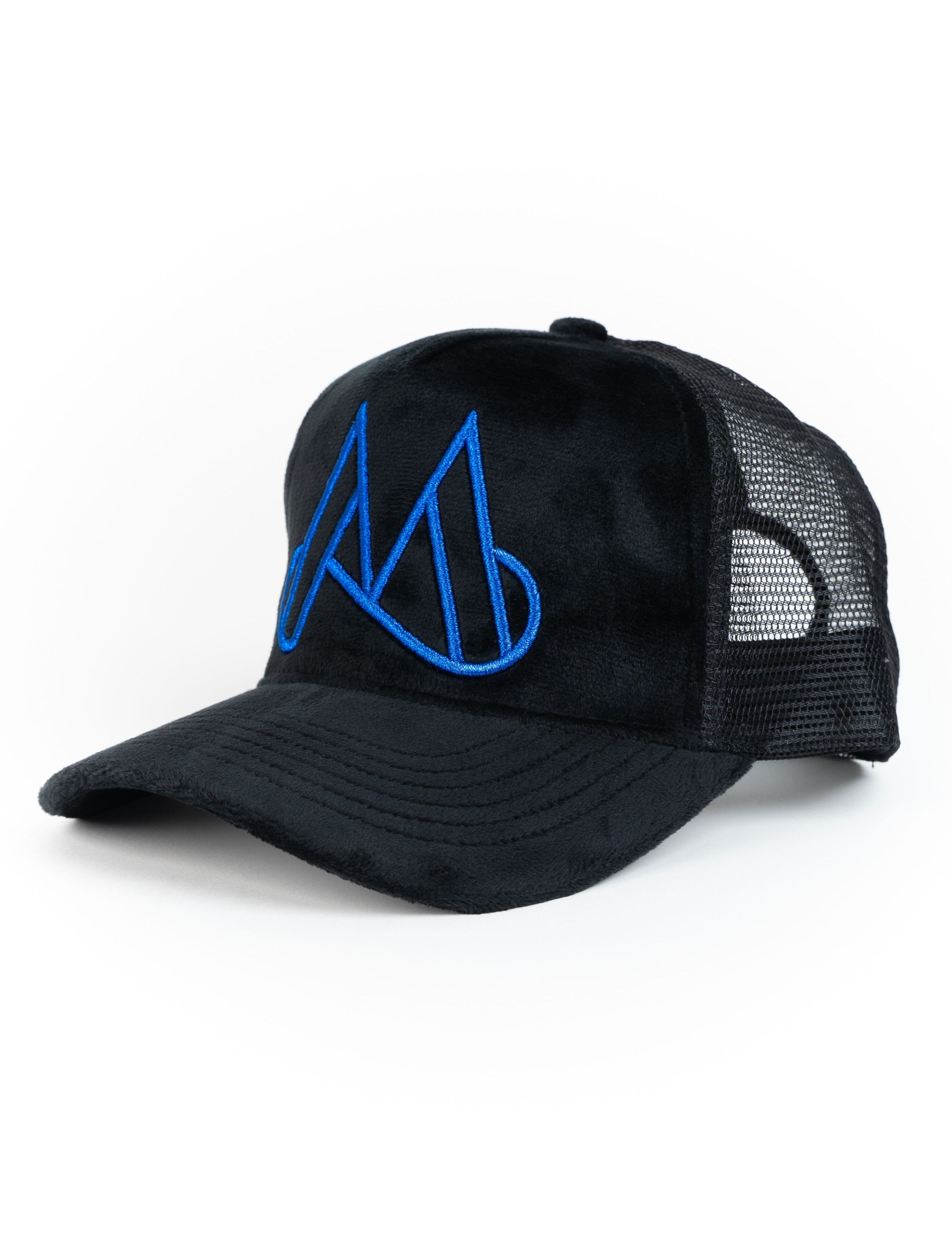 MAGGIORE Unlimited M Logo Black Cap - Blue Logo - MAGGIORE