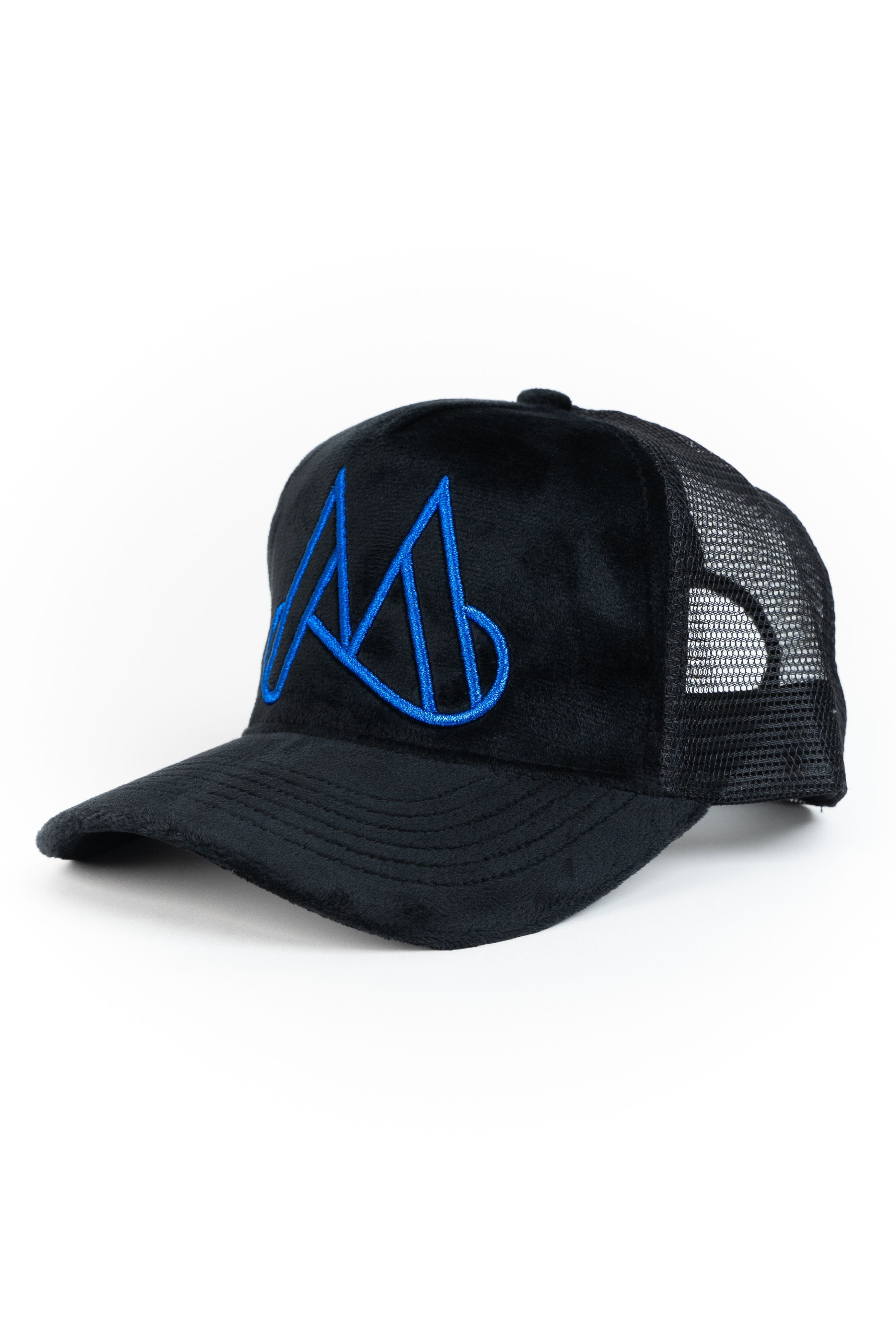 MAGGIORE Unlimited M Logo Black Cap - Blue Logo - MAGGIORE