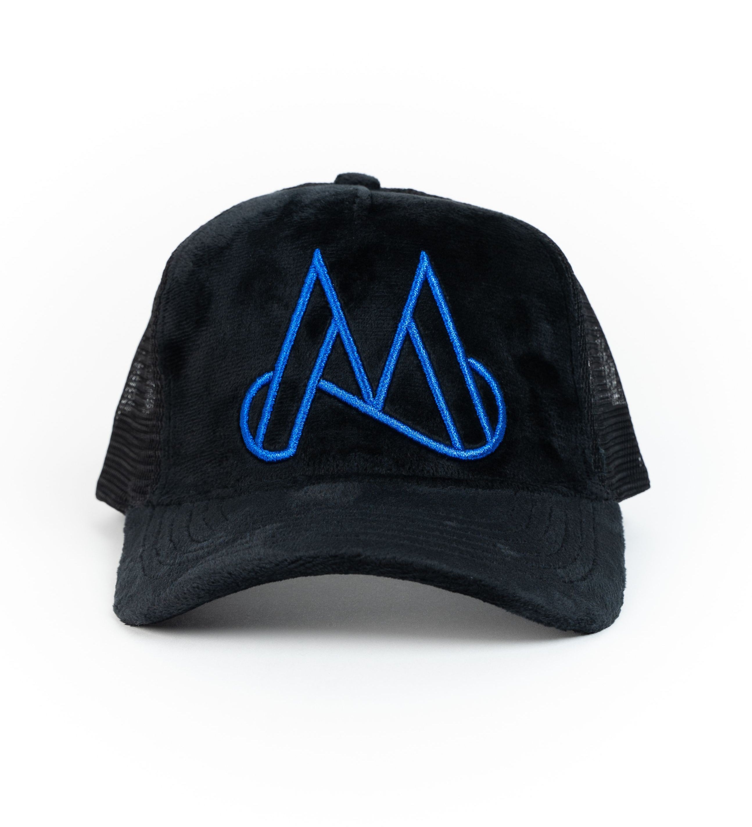 MAGGIORE Unlimited M Logo Black Cap - Blue Logo - MAGGIORE