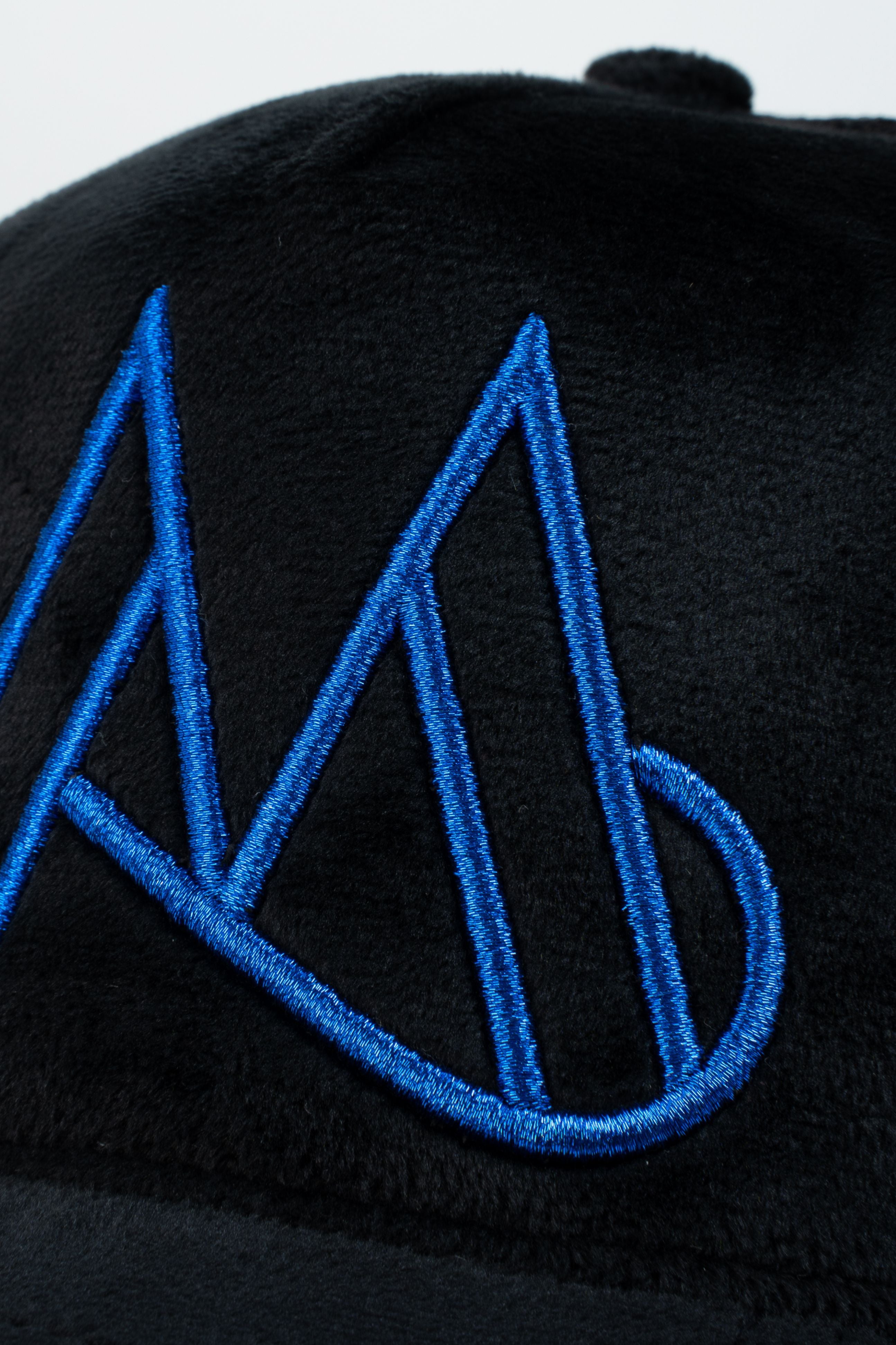 MAGGIORE Unlimited M Logo Black Cap - Blue Logo - MAGGIORE