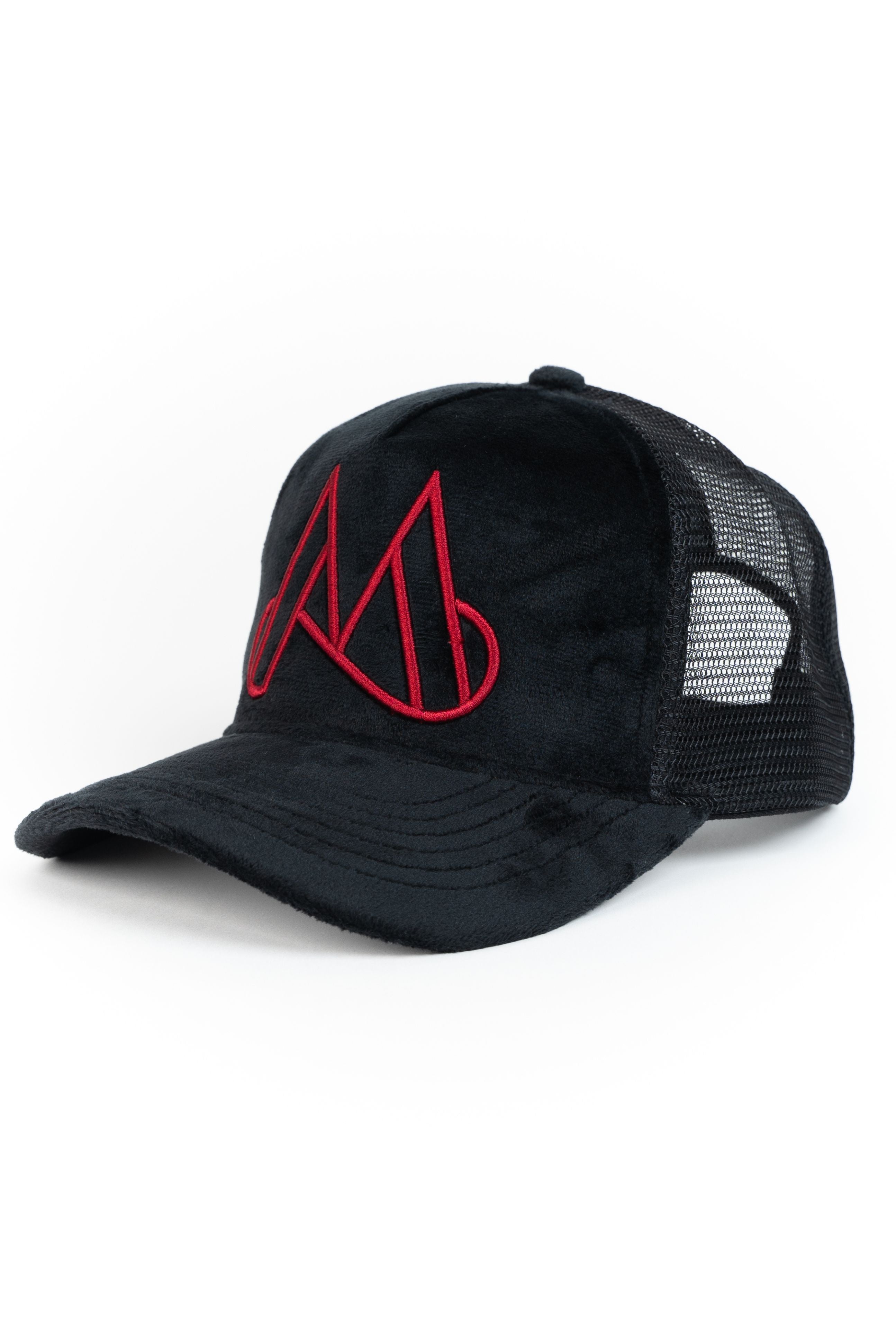 MAGGIORE Unlimited M Logo Black Cap - Red Logo - MAGGIORE